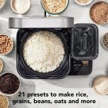 KitchenAid Grain and Rice Cooker 8 Cup with Integrated Scale and Delayed Cook, KGC3155BM