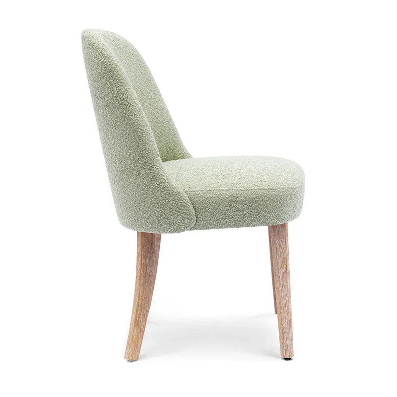 Water and Stain Resistant Boucle Polyester Side Chair