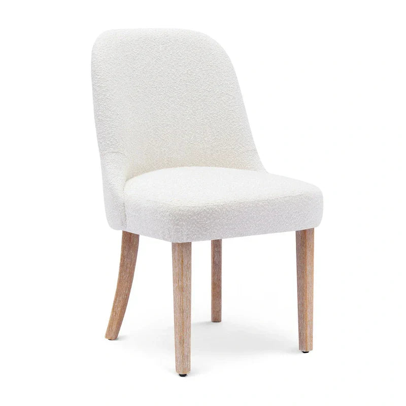 Water and Stain Resistant Boucle Polyester Side Chair
