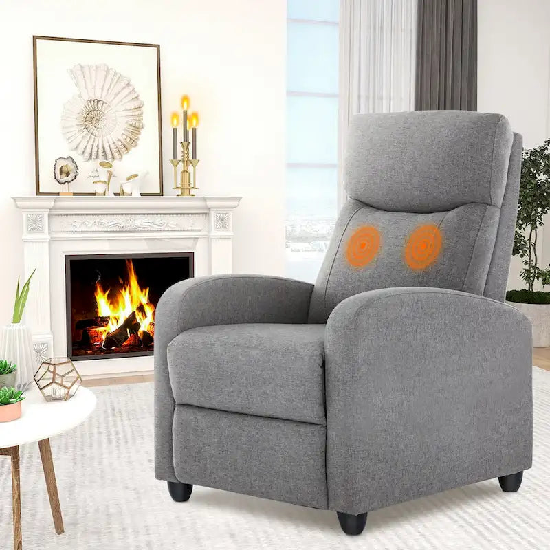 Versatile Recliner Chair with 8 Massage Settings and Lumbar Support for Ultimate Relaxation and Home Theater Experience