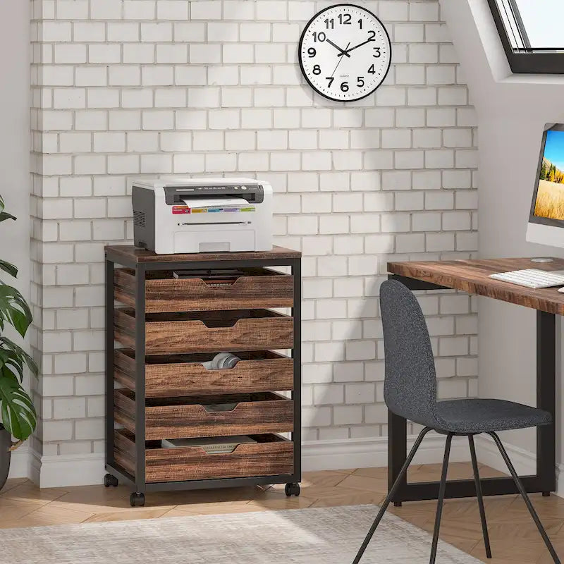 Wooden Storage Cabinet Organizer with 5 and 7 Drawer Options