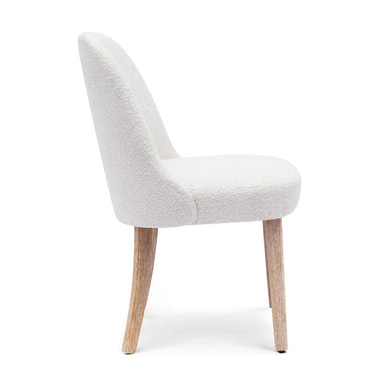 Water and Stain Resistant Boucle Polyester Side Chair