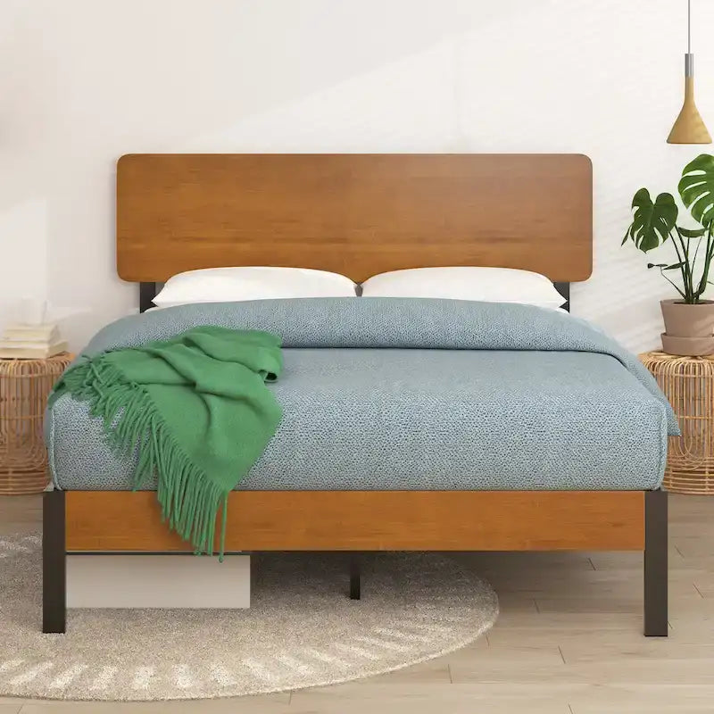ZINUS Priage Black Metal Platform Bed Frame