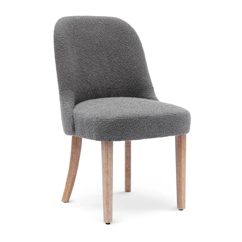 Water and Stain Resistant Boucle Polyester Side Chair