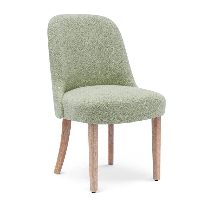 Water and Stain Resistant Boucle Polyester Side Chair