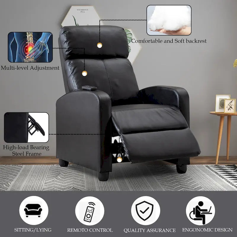 Versatile Push-Back Recliners for Your Living Room