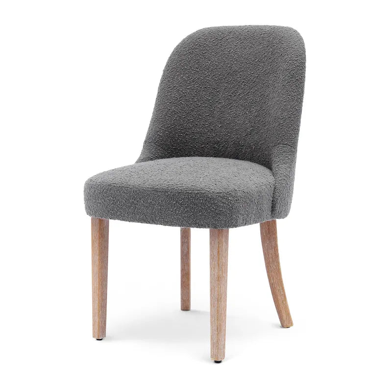 Water and Stain Resistant Boucle Polyester Side Chair
