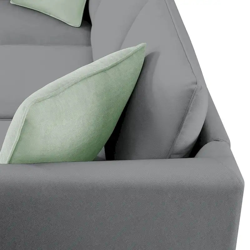 Versatile Reversible Sectional Sofa with Ottoman - Flexible Combination Module