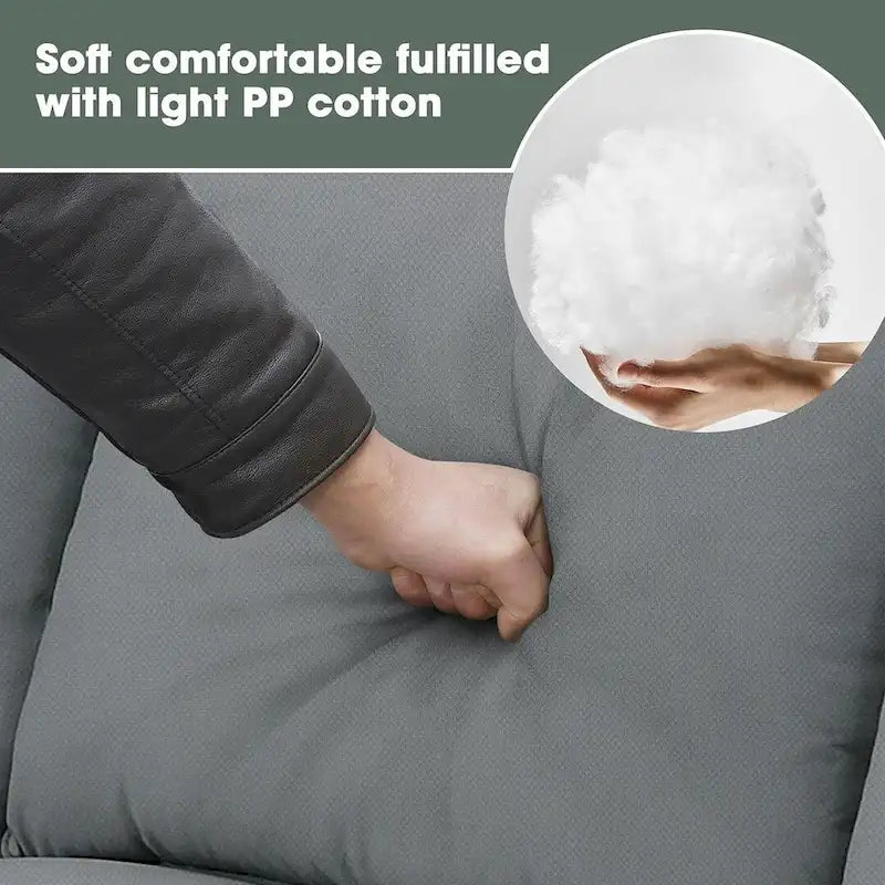 Versatile Reversible Sectional Sofa with Ottoman - Flexible Combination Module