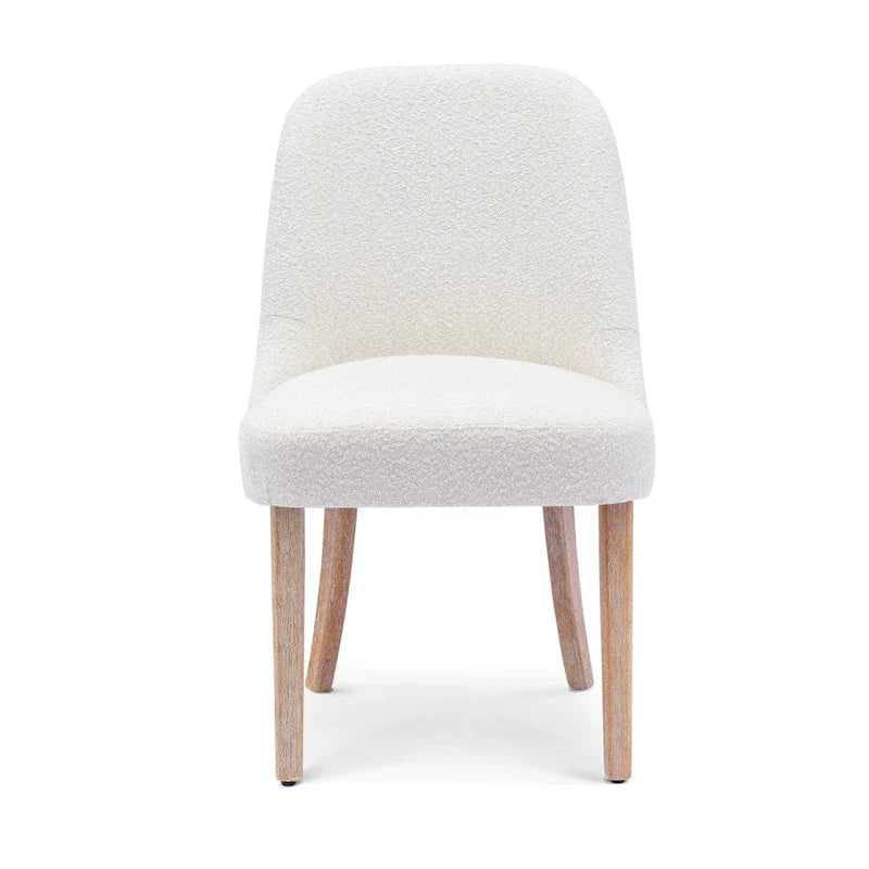 Water and Stain Resistant Boucle Polyester Side Chair