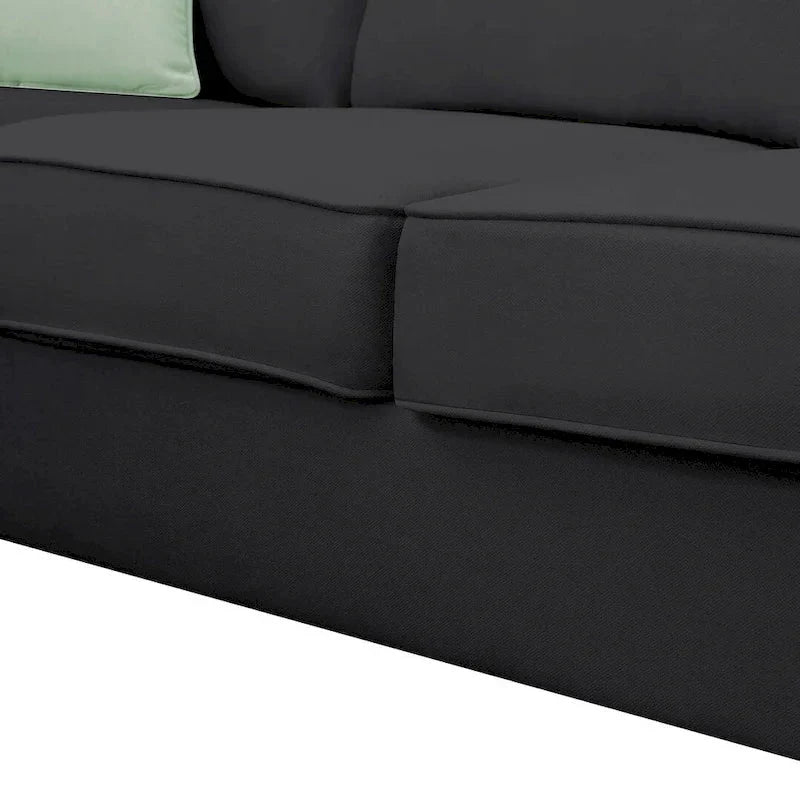 Versatile Reversible Sectional Sofa with Ottoman - Flexible Combination Module