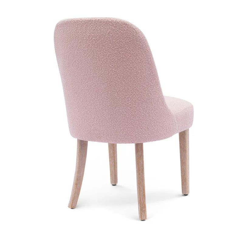 Water and Stain Resistant Boucle Polyester Side Chair