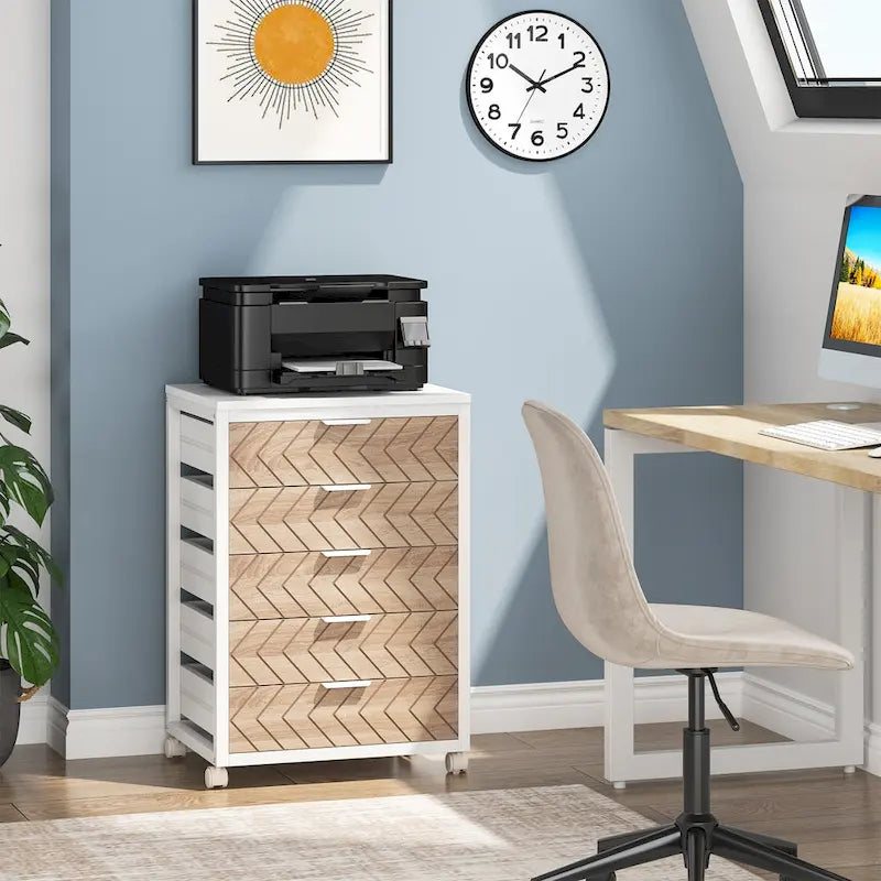 Wooden Storage Cabinet Organizer with 5 and 7 Drawer Options