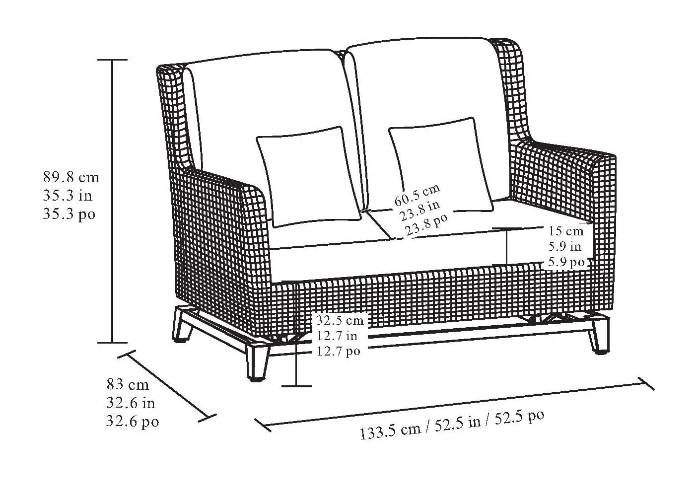 Agio 5-piece Fire Outdoor Seating Set