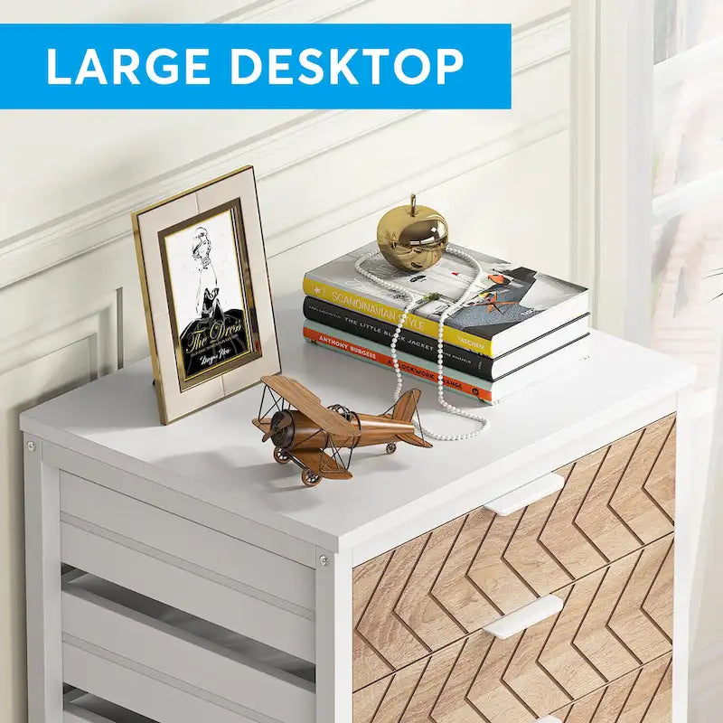 Wooden Storage Cabinet Organizer with 5 and 7 Drawer Options