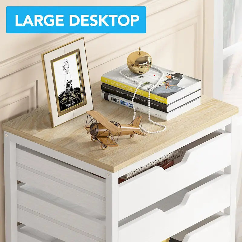 Wooden Storage Cabinet Organizer with 5 and 7 Drawer Options