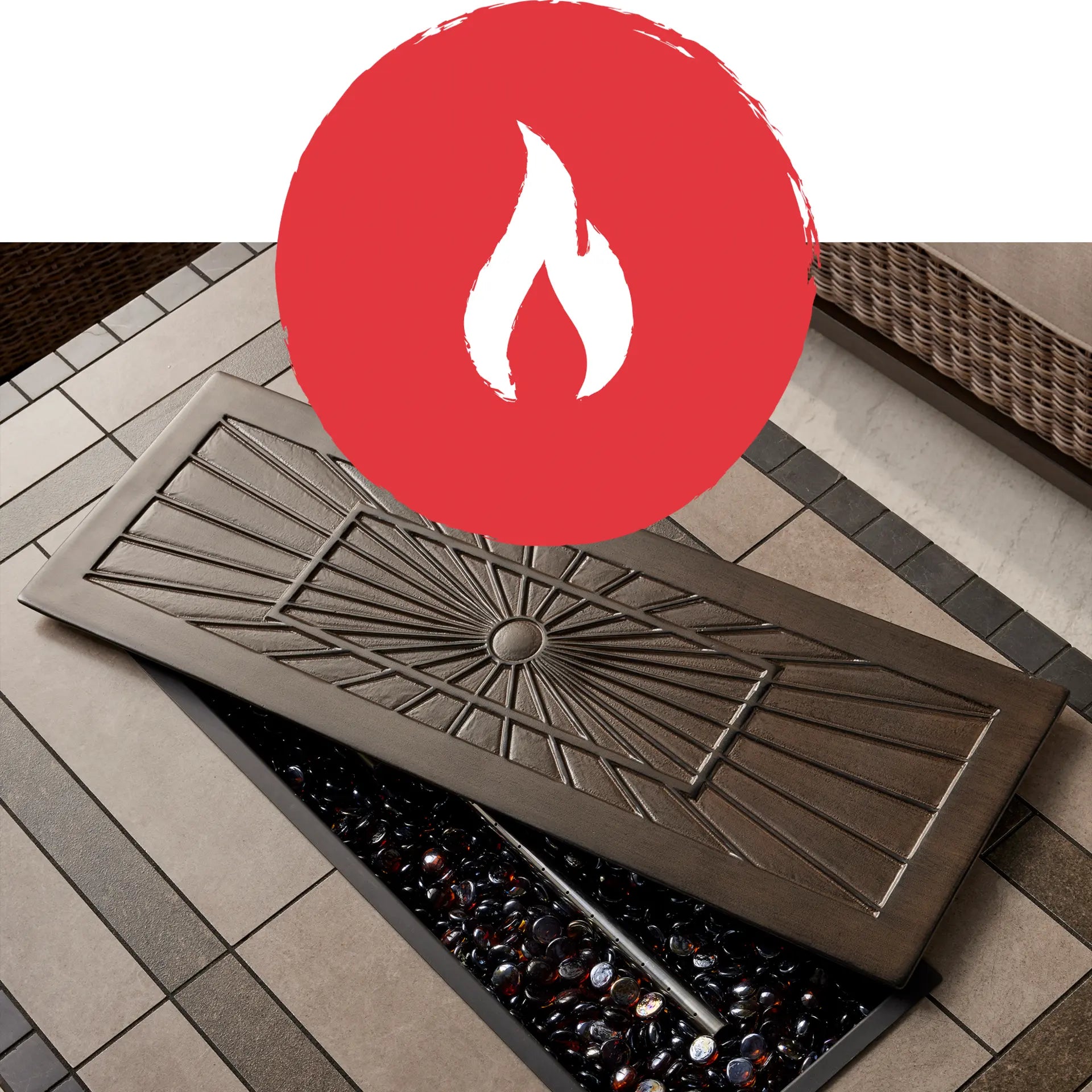 Agio 5-piece Fire Outdoor Seating Set