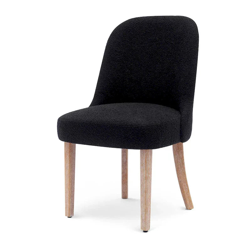 Water and Stain Resistant Boucle Polyester Side Chair