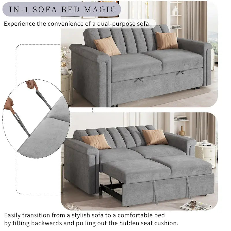 Versatile Soft Cushion Sofa Bed