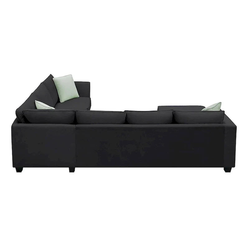 Versatile Reversible Sectional Sofa with Ottoman - Flexible Combination Module