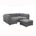6-Piece Modular Fabric Sectional