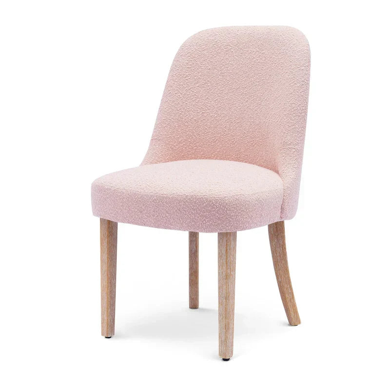 Water and Stain Resistant Boucle Polyester Side Chair