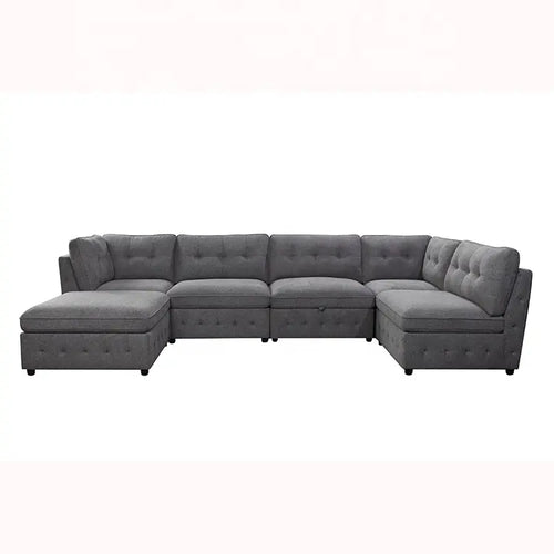 6-Piece Modular Fabric Sectional