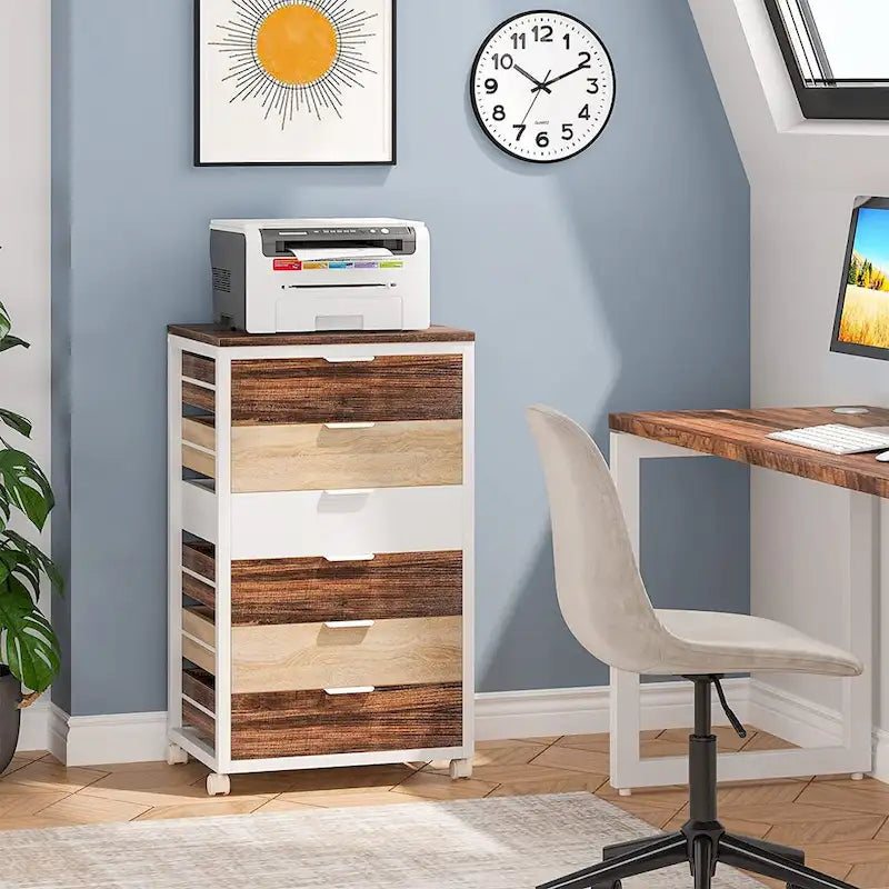 Wooden Storage Cabinet Organizer with 5 and 7 Drawer Options