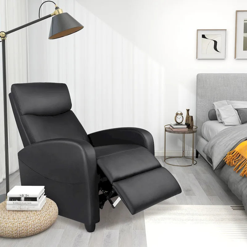 Versatile Recliner Chair with 8 Massage Settings and Lumbar Support for Ultimate Relaxation and Home Theater Experience