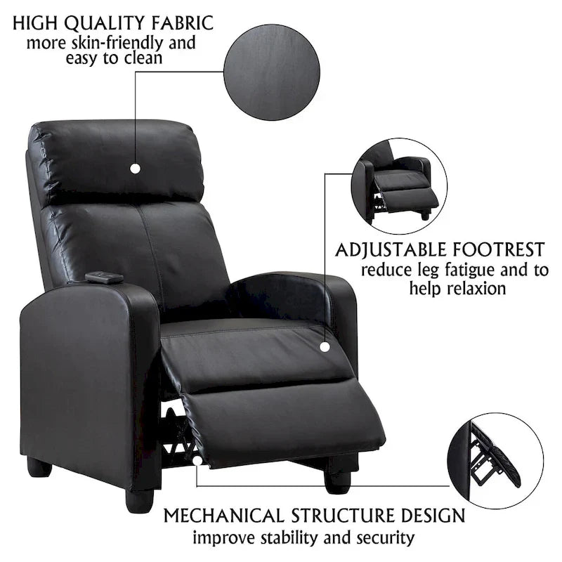 Versatile Push-Back Recliners for Your Living Room