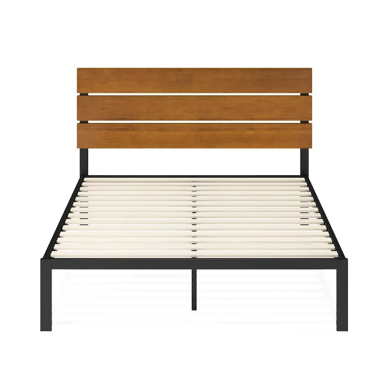 ZINUS Priage Black Metal Platform Bed Frame
