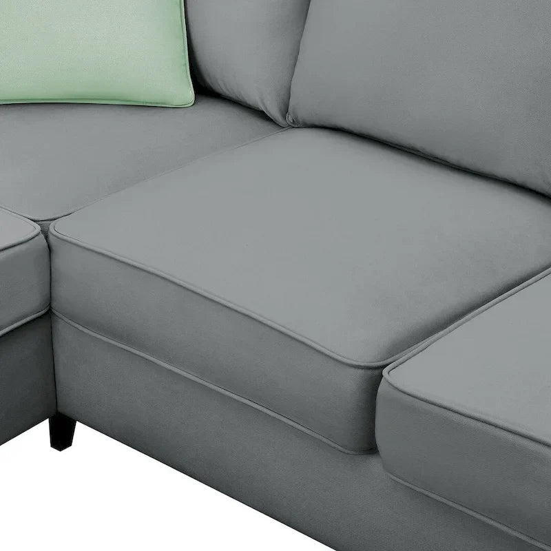 Versatile Reversible Sectional Sofa with Ottoman - Flexible Combination Module