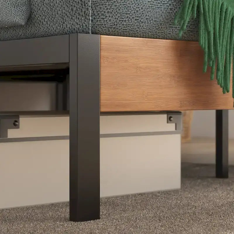 ZINUS Priage Black Metal Platform Bed Frame