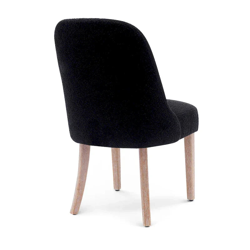 Water and Stain Resistant Boucle Polyester Side Chair