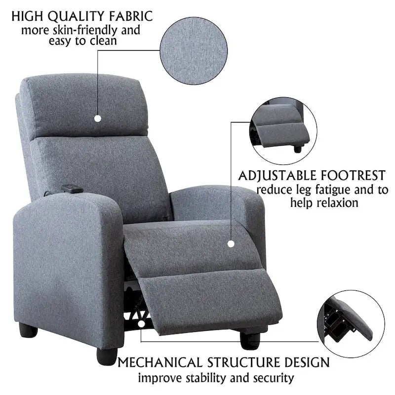 Versatile Push-Back Recliners for Your Living Room