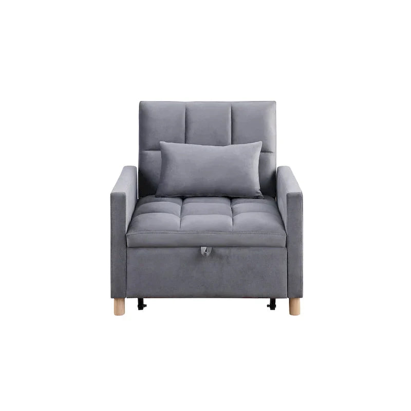 Versatile Sleeper Chair with Removable Pillow
