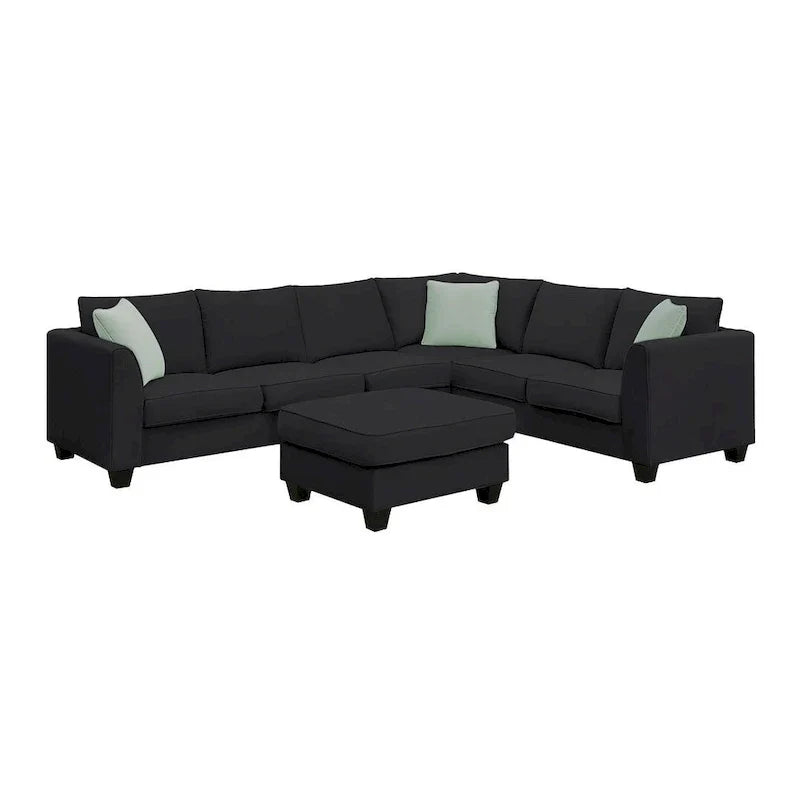 Versatile Reversible Sectional Sofa with Ottoman - Flexible Combination Module