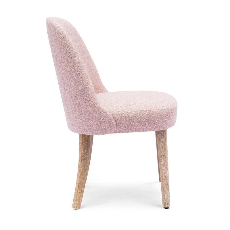 Water and Stain Resistant Boucle Polyester Side Chair