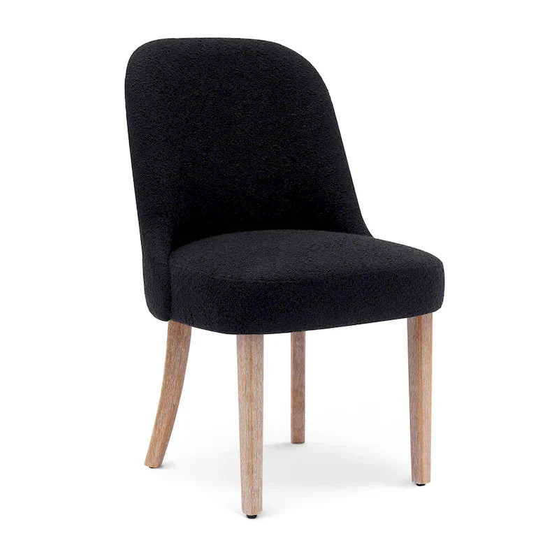 Water and Stain Resistant Boucle Polyester Side Chair