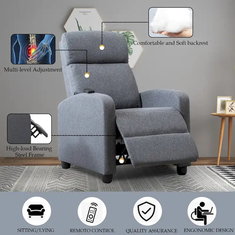 Versatile Push-Back Recliners for Your Living Room
