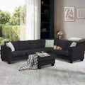 Versatile Reversible Sectional Sofa with Ottoman - Flexible Combination Module