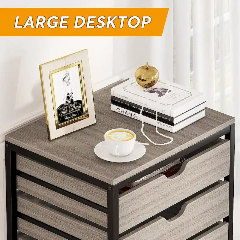 Wooden Storage Cabinet Organizer with 5 and 7 Drawer Options