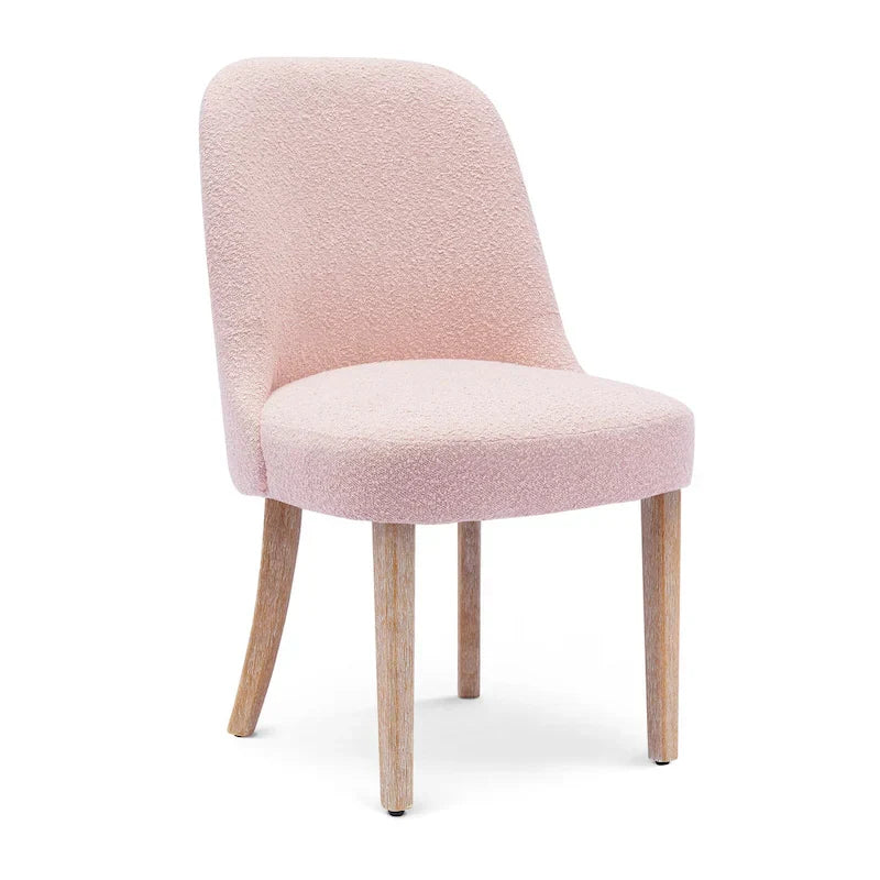 Water and Stain Resistant Boucle Polyester Side Chair
