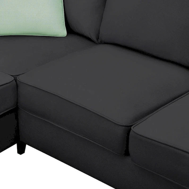 Versatile Reversible Sectional Sofa with Ottoman - Flexible Combination Module