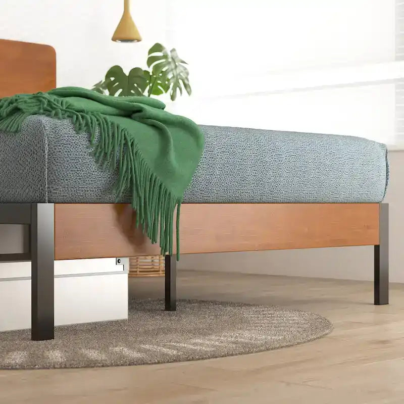ZINUS Priage Black Metal Platform Bed Frame