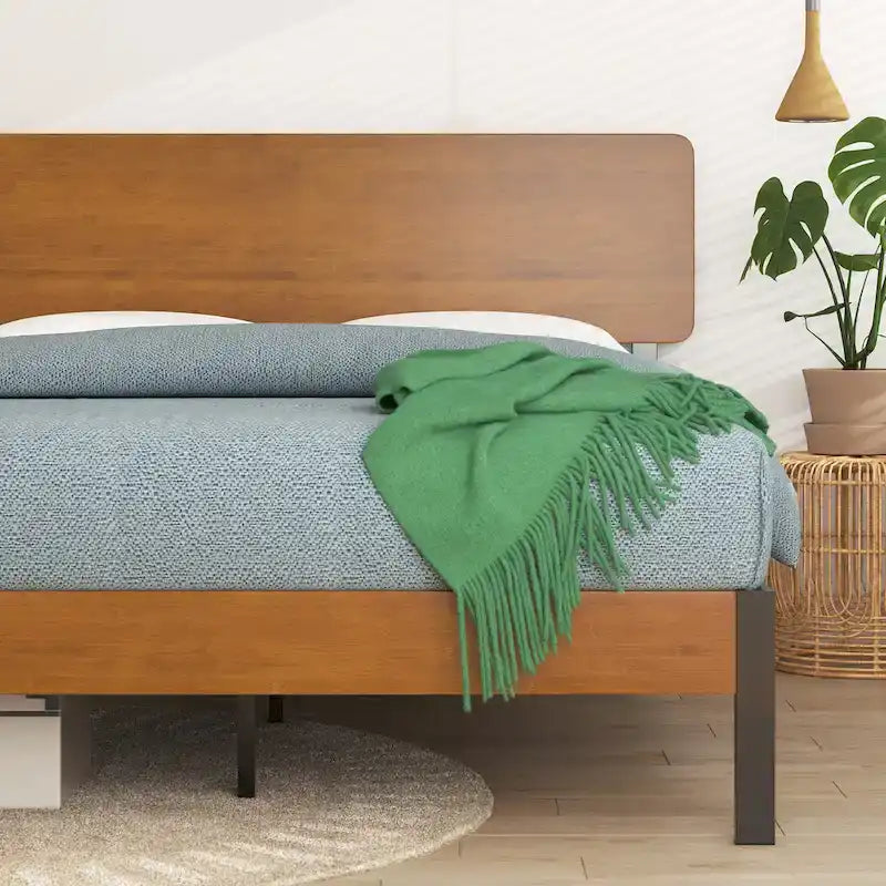 ZINUS Priage Black Metal Platform Bed Frame